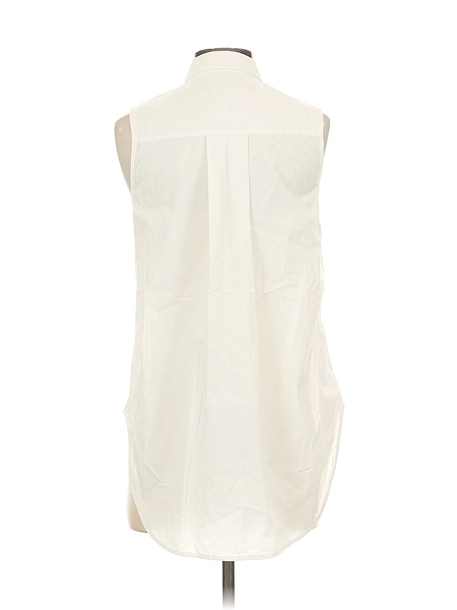 Sleeveless Button Down Shirt - Image 2